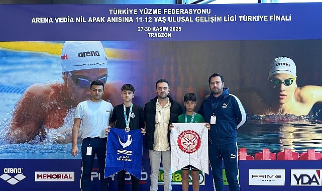 Aliağa Yüzme Yıldızları Trabzon’dan Altınla Döndü: Gençlerimizin Gururu