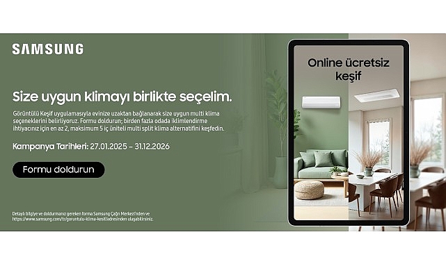 Samsung WindFree Multi Split ile Konforlu ve Şeffaf İç Ünite Tasarımı