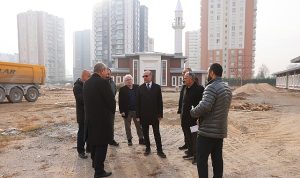 Yazır Mahallesi’nde Cami Merkezli Külliye Projesinde Son Durum Değerlendirmesi