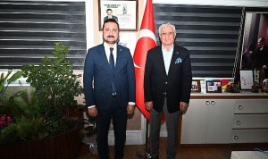Yeşilçiftlik Belediye Başkanı Devrim Ölmez’in Kemer’de nezaket ziyareti ve diyalogları