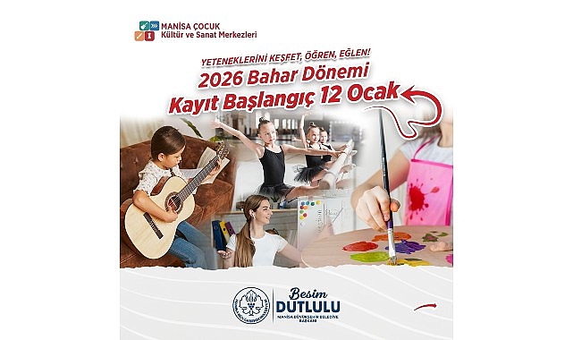 Çocuk Kültür ve Sanat Merkezlerinde 2026 Bahar Dönemi Kayıtları Başladı