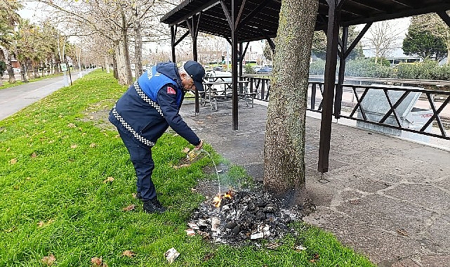 İzmit Kuş Cenneti’nde Devriye Ekiplerinden Olası Yangına Hızlı Müdahale