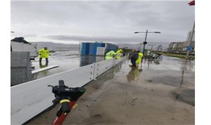 Kordon’da Geçici Fırtına Duvarı ile Deniz Taşkınlarına Karşı Proaktif Önlem