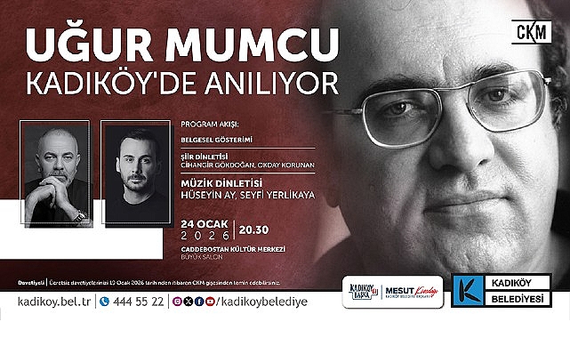 Kadıköy Belediyesi Anma Programı: Uğur Mumcu İçin Bir Gece