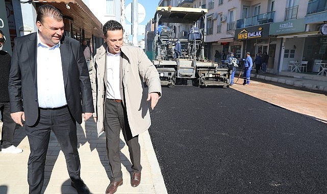 Temel Cingöz Caddesi’nde Altyapı Tamamlanırken Asfalt Serimi ve Parke Taşı Döşeme Başladı