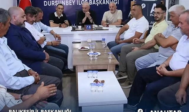 Ahmet Sağlam, Dursunbey’de Teşkilat Mensuplarıyla İstişarede Bulundu