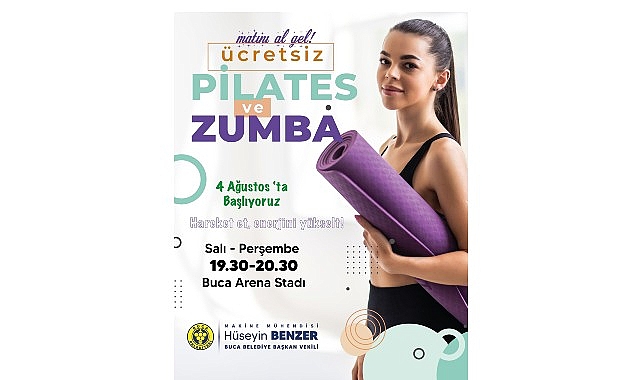 Buca Arena’da Ücretsiz Pilates ve Zumba Seansları Başlıyor