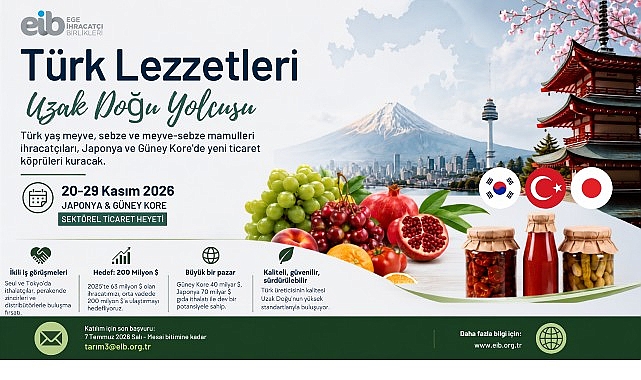 Güney Kore – Japonya İçin Sektörel Ticaret Heyeti ile Yaş Meyve ve Sebze İhracatında Yeni Köprüler