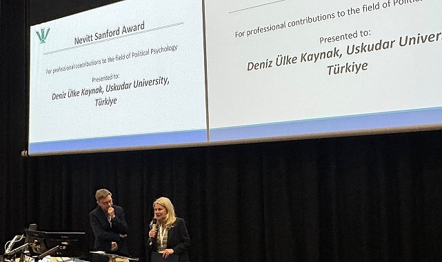 ISPP Nevitt Sanford Ödülü’nü Alan Prof. Dr. Deniz Ülke Kaynak: Uluslararası Politik Psikolojiye Yönelik Gurur Verici Bir Başarı
